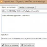 A quoi servent les onglets « signer » et « vérifier » un message dans Bitcoin Core ?
