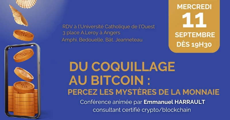 Angers : « Du coquillage au bitcoin, percez le mystère de la monnaie »