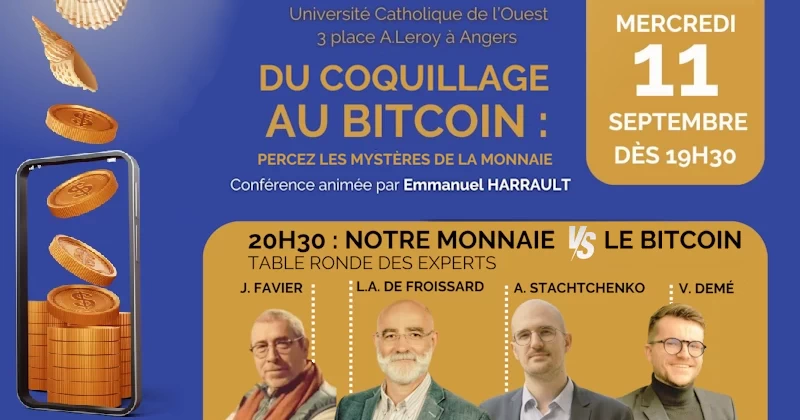 Du coquillage au bitcoin : Conférence et table ronde à Angers