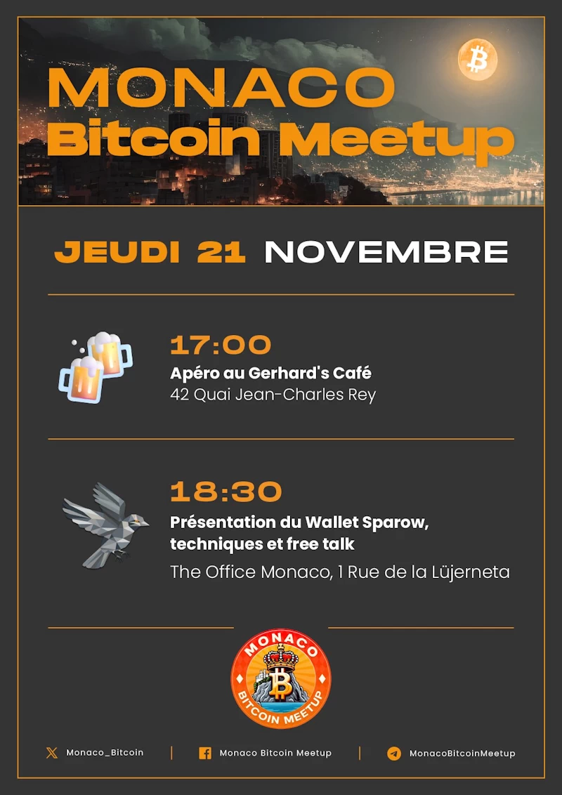 Bitcoin meetup à Monaco