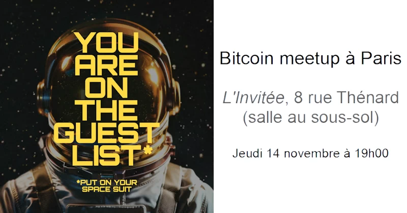 Bitcoin meetup à Paris