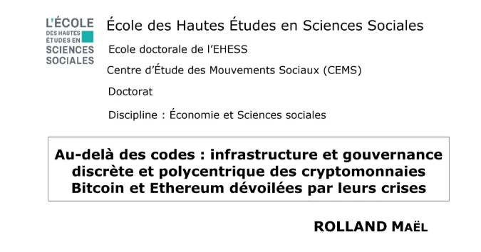 Une thèse sur la gouvernance de Bitcoin