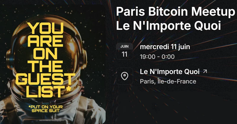 Bitcoin meetup à Paris