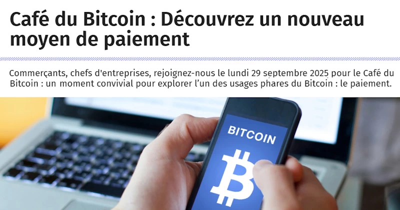 CCI Versailles-Yvelines : Café du Bitcoin