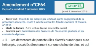 Un amendement pour vous forcer à déclarer vos bitcoins