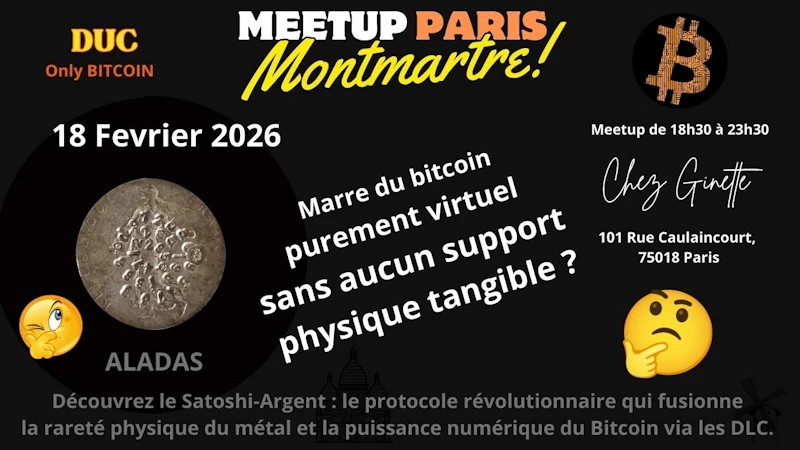 Bitcoin meetup à Montmartre