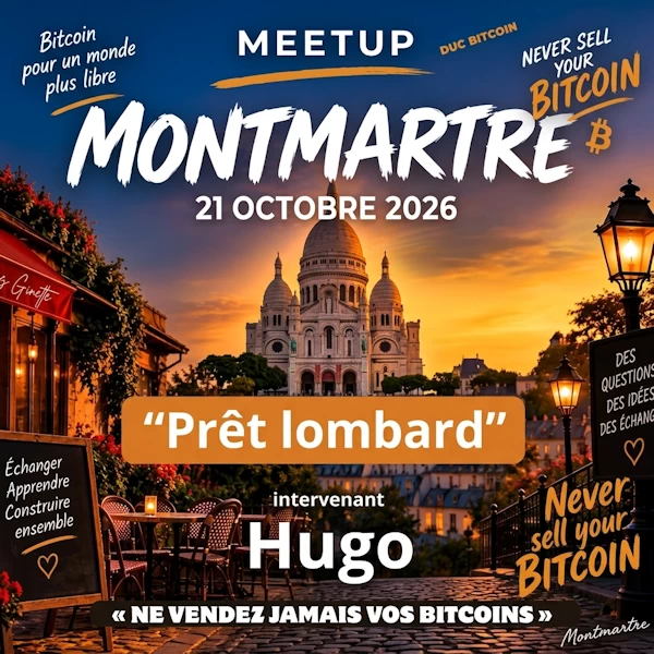 Bitcoin Montmartre - octobre 2026